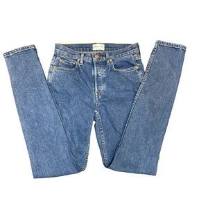 Cotton Citizen Hi Rise Button Fly Size 4 Skinny Jeans Medium Wash